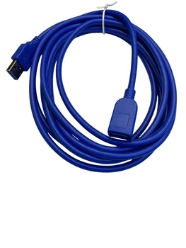 Кабель USB3.0 подовжувач (мама-тато), 3 метри, Синій