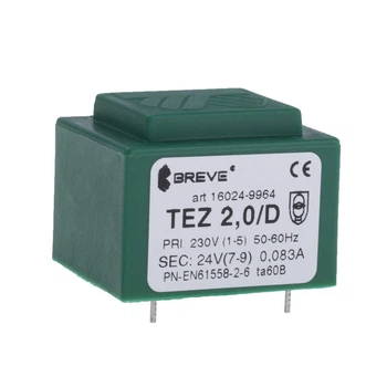 Трансформатор залитий 2VA, 24 V, TEZ2/D230/24V BREVE TUFVASSONS - 422590
