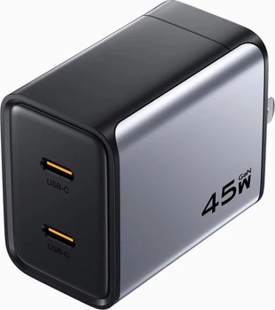 Сетевое зарядное устройство Pisen BOLT Utility 45W 2-Port GaN Fast Charger Cable Set (EU) (TP-C65_Kit)