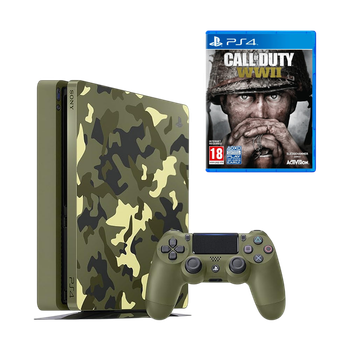 Консоль Sony PlayStation 4 Slim Call of Duty: WWII Limited Edition 1TB Green Camo Б/У