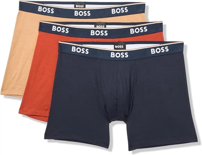 Комплект мужских трусов боксеров BOSS 3-Pack Multi Color Bold Logo Boxer XXL