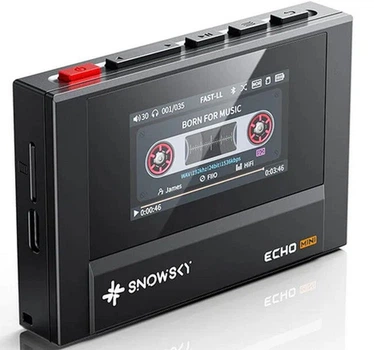 Аудиоплеер Fiio SnowSky Echo Mini – Hi-Fi: Ретро-Шик, Двойной CS43131 и Bluetooth 5.3 Black