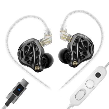 Навушники KZ Vibe X DSP (type-c, з мікрофоном) – In-Ear Monitor з вібро драйвером та подвійним мікрофоном
