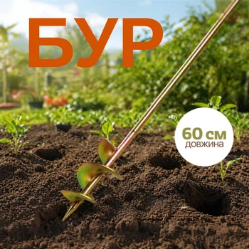 Ручной садовый бур для почвы 60 см для обработки и сверления почвы