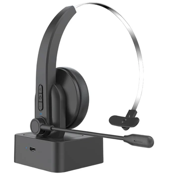 Гарнітура BauTech Bluetooth 5.4 з мікрофоном та шумозаглушенням Чорний (1014-946-00)