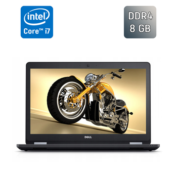 Ноутбук Dell Latitude E5570 / 15.6" (1920x1080) IPS / Intel Core i7-6820HQ (4 (8) ядра по 2.7 - 3.6 GHz) / 8 GB DDR4 / 256 GB SSD / Intel HD Graphics 530 / WebCam / Windows 10 б/у