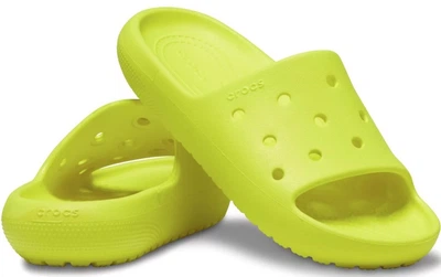 Дитячі крокси шльопанці для дівчинки Crocs Classic Slide V2 Yellow (28/29, жовтий)