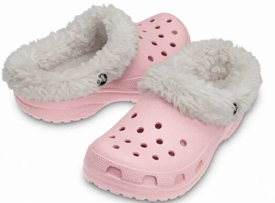 Дитячі крокси для дівчинки Crocs Mammoth Lined Clog Cotton Candy Pink (22/23, рожевий)