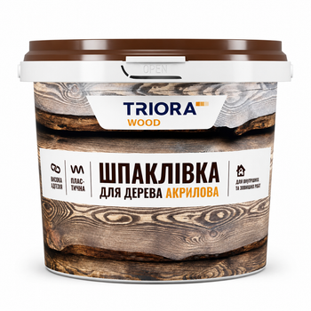 Шпаклёвка акриловая для дерева TRIORA М12 Белый 0.2 кг