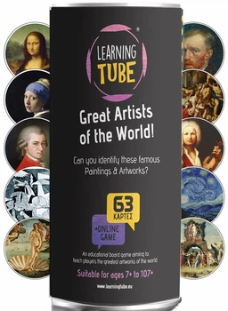 Gra edukacyjna K‑Toyz Learning Tube: Wielcy artyści świata (wersja językowa angielska) (5214001024148)