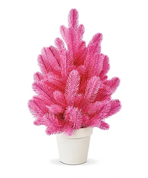 Штучна рожева ялинка Elegant Marshmallow Pink лита, 50 см в горщику