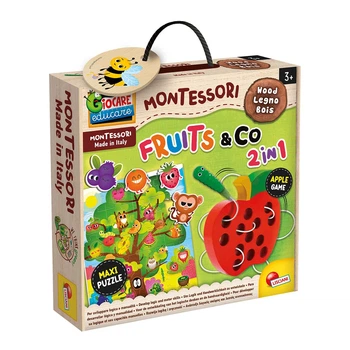 Настольная игра-пазл 2 в 1 Lisciani Montessori Fruits (укр/англ), 92260