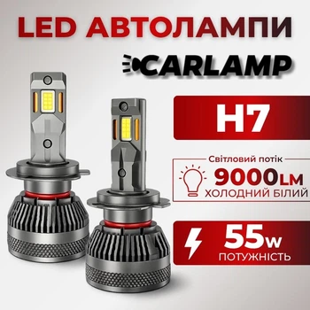 Светодиодные лампы H7 для авто Carlamp Smart Vision Gen3 Led автолампы 9000 Lm 6500 K (SMG3H7)