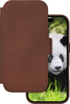 Etui książkowe na smartfon Dbramante1928 Lynge MagSafe do Apple iPhone 17 Dark Tan (LM63GTDT6628)
