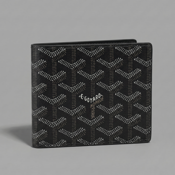 Гаманець Goyard монограмний чоловічий гаярд у фірмовій коробкці Гоярд чорний