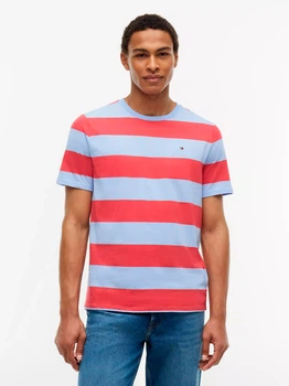Футболка бавовняна довга чоловіча Tommy Hilfiger 772987416 3XL Різнокольорова (1161370321)
