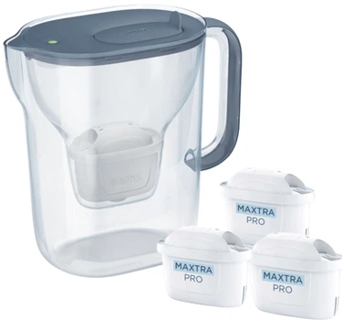 Dzbanek filtrujący Brita Style Essential Szaroniebieski + 3 wkłady Maxtra Pro Pure Performance