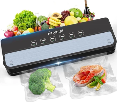 Вакуумний пакувальник Raycial для продуктів, автоматичний, 6 режимів
