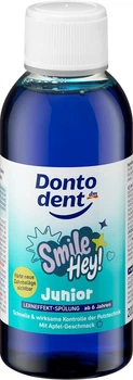 Дитячий ополіскувач Dontodent Junior для індикації зубного нальоту (яблучний смак), 200 мл