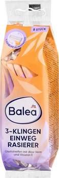 Одноразові станки Balea для жінок: 3 леза, алое вера + вітамін Е, 8 шт