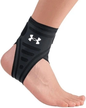 Бандаж на голеностоп Under Armour Flagship Premium, с амортизирующей вкладкой, черный, универсальный размер
