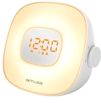 Radio z zegarem z USB Muse ML-198 CR Biały