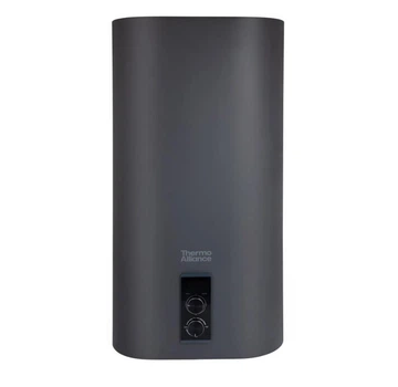 Бойлер электрический Thermo Alliance Grey 50л. "Медный" ТЭН, Плоский дизайн, 2 анода, LED дисплей