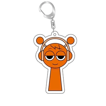 Акриловый брелок Орен Оранжевый Спрунки Sprunki Orange Oren