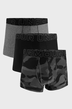 Трусы боксеры, 3 штуки Under Armour 54(2XL) Черный-серый-хаки (153930)