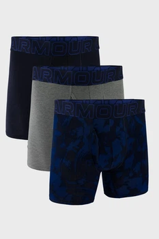 Трусы боксеры, 3 штуки Under Armour 48(M) Синий-серый (153948)