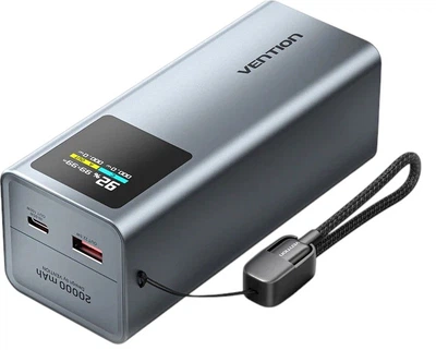 Powerbank Vention 20000 mAh 100W Power TFT Display Type Gray (V_FKCH0)