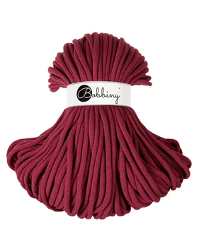 Шнур для вязания Bobbiny Jumbo Wine Red 9 мм 100 м