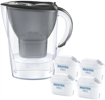 Dzbanek filtrujący Brita Marella Grafitowy + 4 wkłady Maxtra Pro Pure Performance