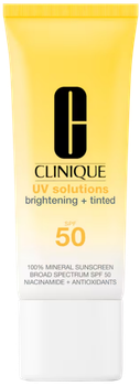 Krem przeciwsłoneczny do twarzy Clinique UV Solutions Brightening + Tinted SPF50 Light 40 ml (192333300244)