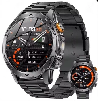 Смарт-годинник Hardy AK87 Ultra, дзвінки, пульсометр, вимірювання тиску, водозахист, 1000mAh (2 ремінці)