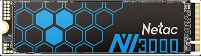 Накопичувач SSD 250GB Netac NV3000, PCI-E 3.0x4, M.2 2280, 3D TLC (NT01NV3000-250-E4X)