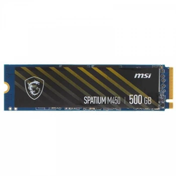 SSD накопитель msi Spatium m452 500gb m.2 2280 PCIe 4.0 x4 NVMe 3d nand tlc (s78-440k210-p83)