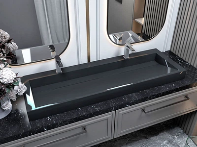 Раковина, Умывальник, накладной Luxor Kraft 150 Black