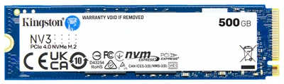 Накопитель SSD Kingston M.2 500GB PCIe 4.0 NV3 (SNV3S/500G)