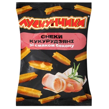 Снеки кукурудзяні Лускунчик Бекон 130г