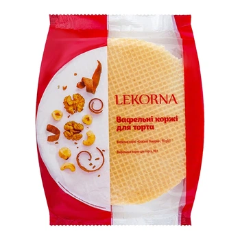 Вафельні коржі 90г ЛЕКОРНА класична