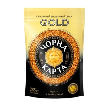 Кофе Чорна карта растворимый 285г пакет, "Gold" (ck.52109) (354904)