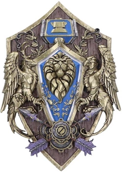 Настінна табличка Nemesis Now World of Warcraft Alliance Wall Plaque 30 см B6625B24 (801269153182)