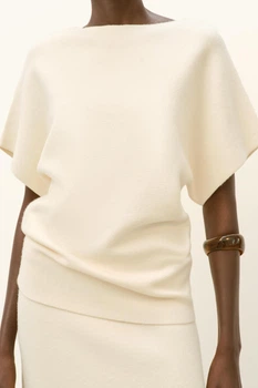 Трикотажний светр з широкими рукавами Zara 2756/014 M Молочна (02756014712М)