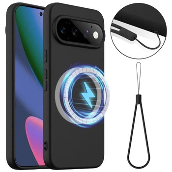 Защитный чехол Deexe Silicone Case with MagSafe для Google Pixel 11 Pro - Black