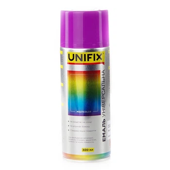 Емаль акрилова універсальна RAL 4005 Фіолетовий глянцева 400 мл (UNIFIX)