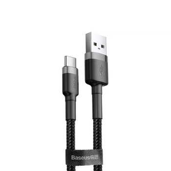 Кабель Baseus Cafule Cable USB for Type-C 3A 1 м Gray/Black
