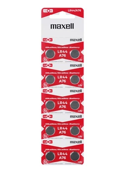 Батарейка Maxell LR44 (A76) Alkaline (блістер)