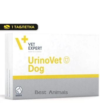 Харчова добавка (вітаміни) для сечовивідної системи собак VetExpert UrinoVet Dog, 1 таблетка (5907752658181)