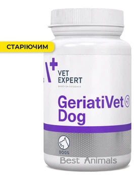 Харчова добавка VetExpert GeriatiVet Dog для собак зрілого віку малих і середніх порід, 45 таблеток (5907752658419)